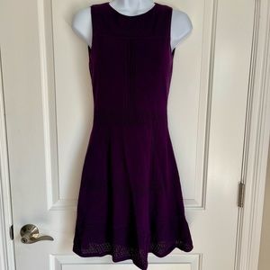 Ralph Lauren Purple Sweater Mini Dress